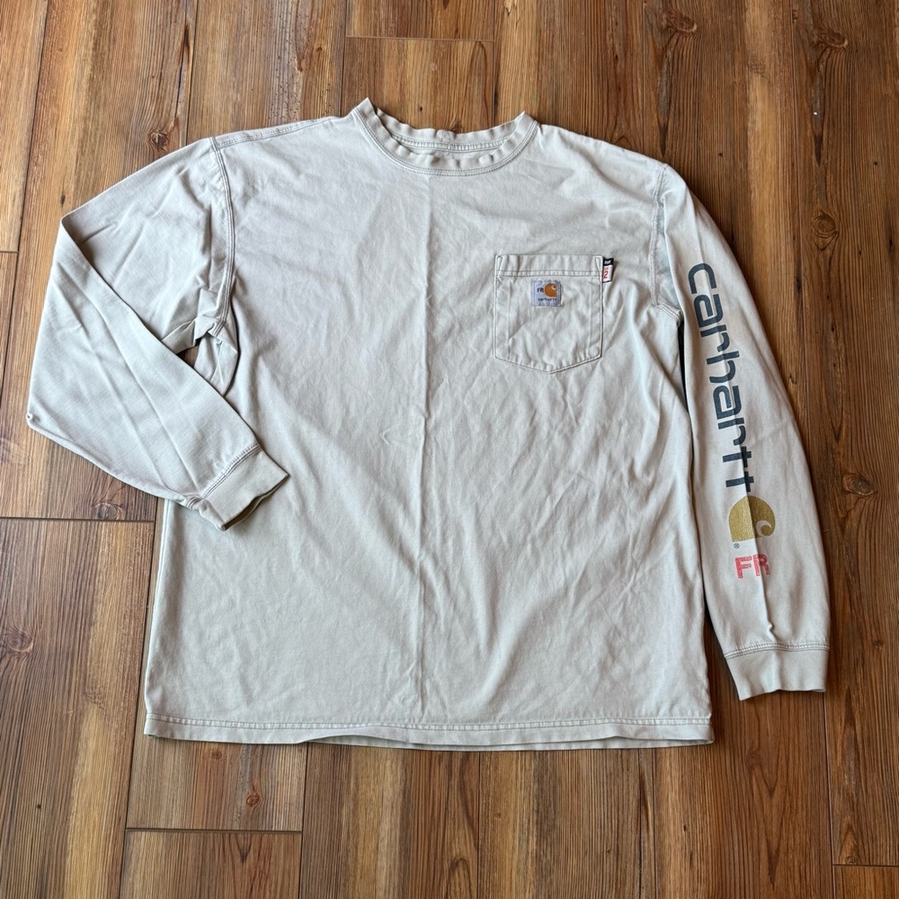 Carhartt Men's Gray FR Long Sleeve Tee